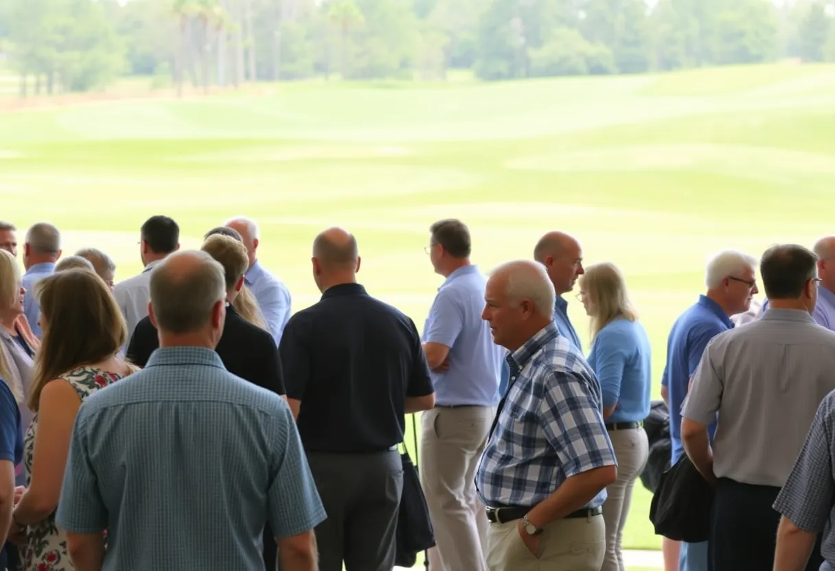 Attendees networking at the Carolinas GCSA Conference and Show in Myrtle Beach