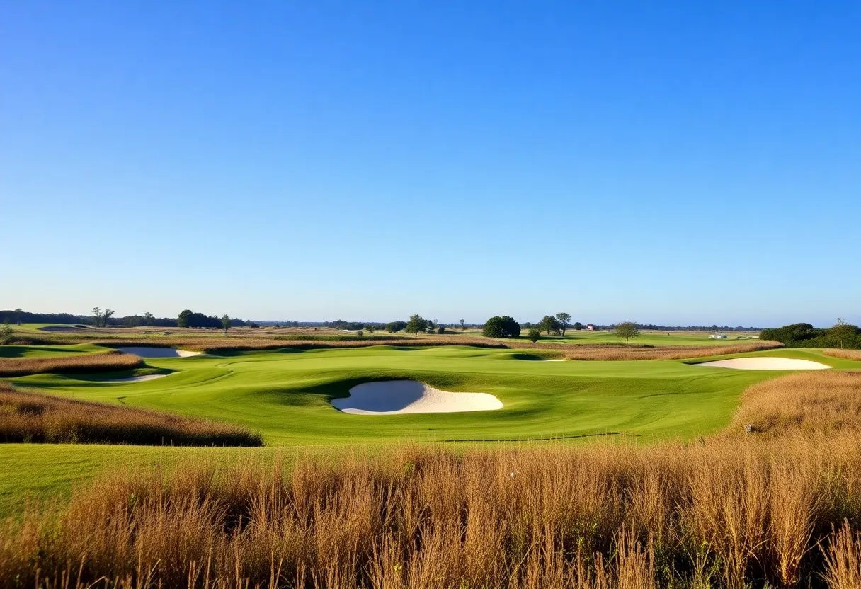 Renovated golf course in Myrtle Beach with new bunkers