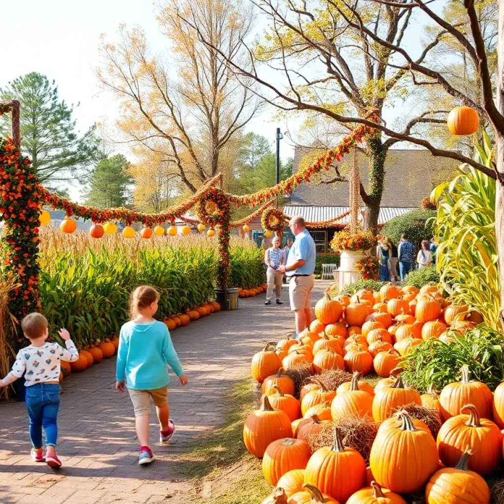 Families celebrating fall festivities in Myrtle Beach