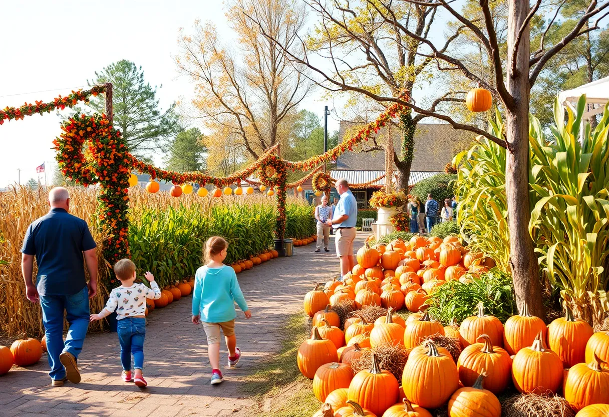 Families celebrating fall festivities in Myrtle Beach