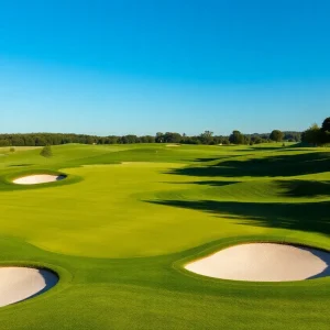 Renovated bunkers at Myrtlewood Golf Club's PineHills Course