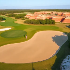 Rendering of the Old Shores golf course in Florida's Panhandle