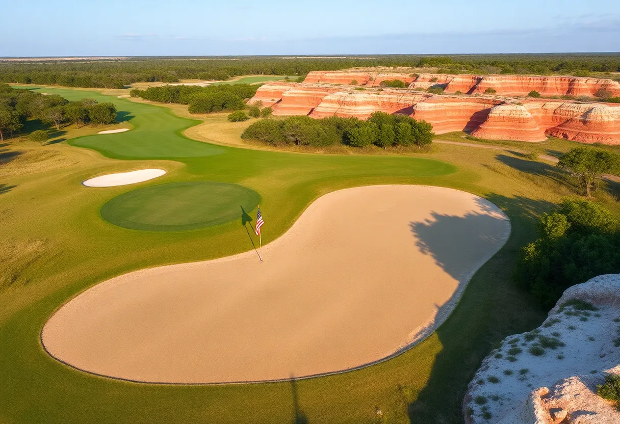 Rendering of the Old Shores golf course in Florida's Panhandle