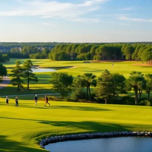 View of Pine Lakes Country Club in Myrtle Beach, South Carolina.