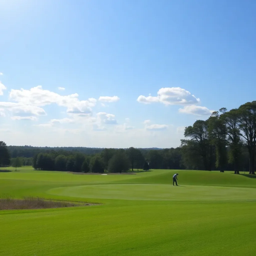 Golfers playing at Possum Trot Golf Course in North Myrtle Beach