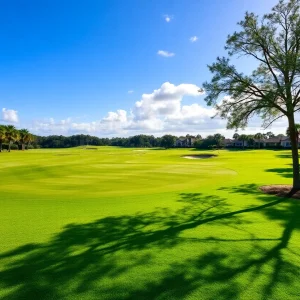 Bird's eye view of Soleta Golf Club showcasing the lush golf course and natural surroundings.