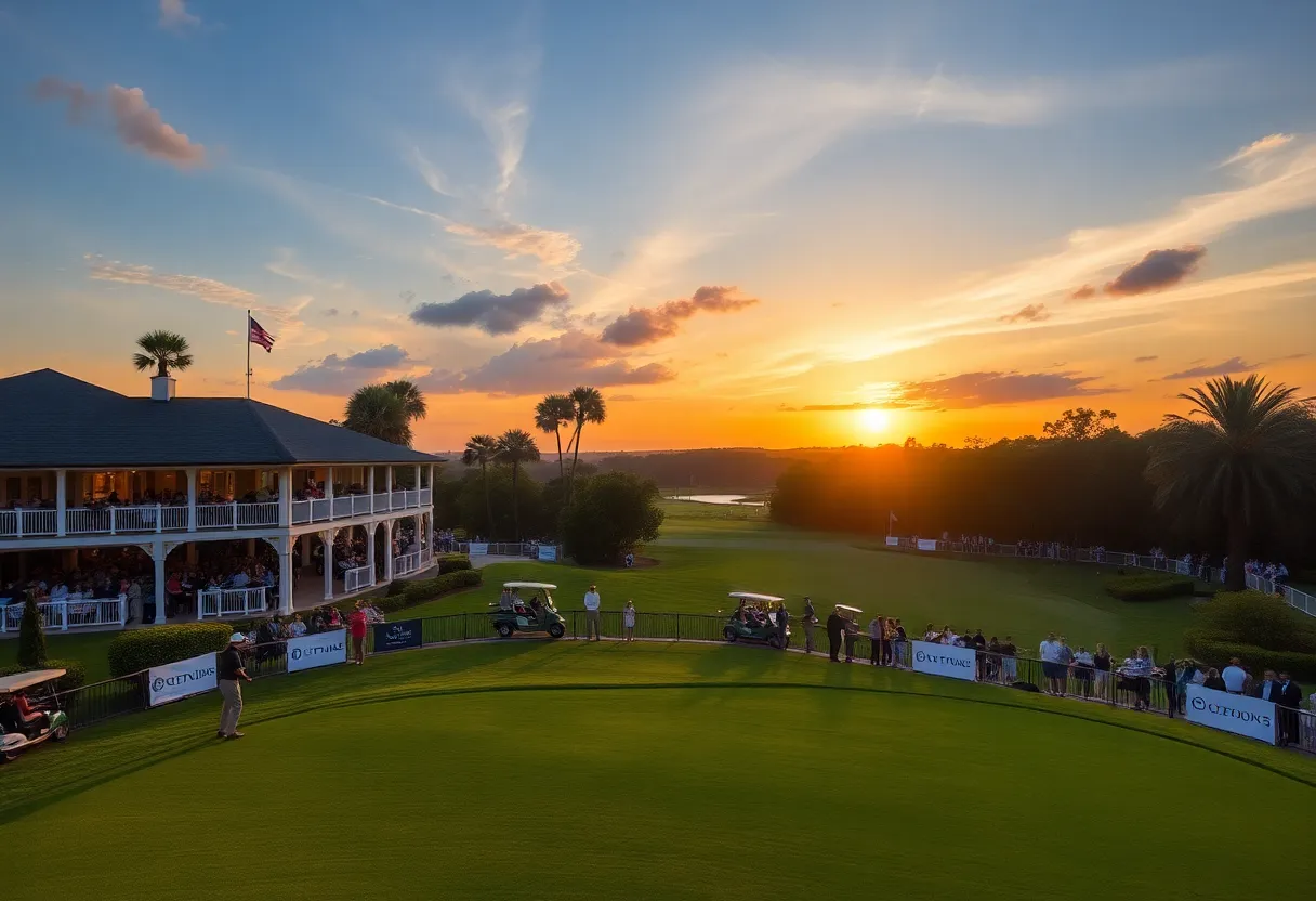 Players competing in the St. Augustine Amateur at St. Johns Golf Club