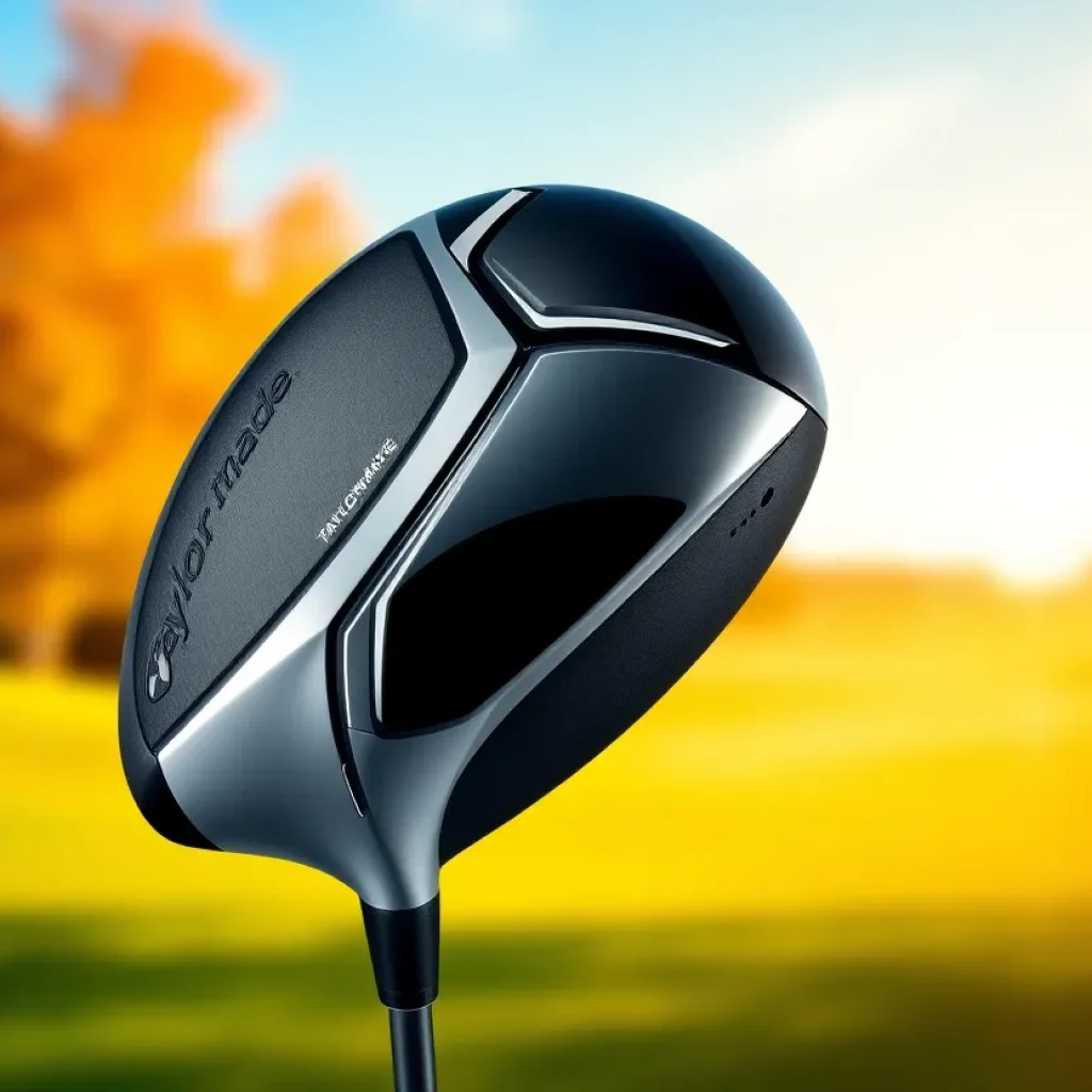 TaylorMade Qi35 Driver Head on a golf course