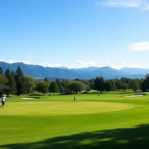 Scenic view of a public golf course for golfing enthusiasts