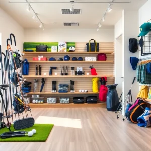 Curated golf equipment for beginners displayed on the Topgolf Shop website.