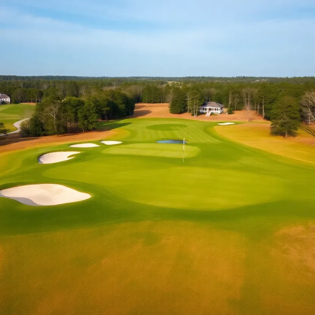 Scenic view of Yeamans Hall Golf Course