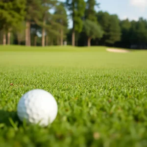 Close Up of a Beautiful Golf Course
