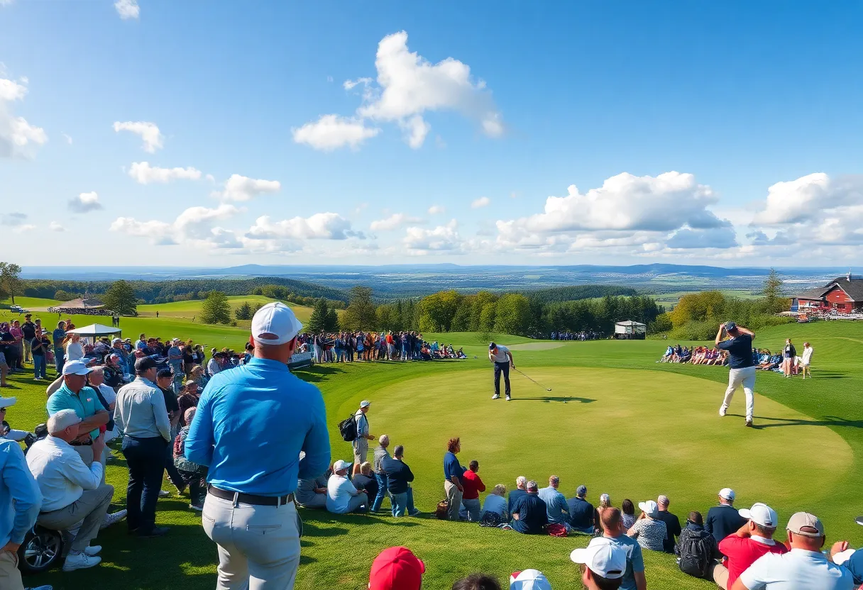 Aaron Baddeley hitting a shot during the Sony Open tournament.