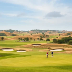 Cabot Citrus Farms golf course 'Roost' with split-fairways