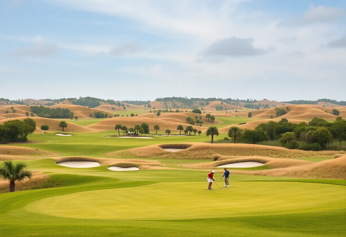 Cabot Citrus Farms golf course 'Roost' with split-fairways