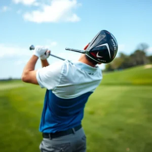 Golfer swinging a Callaway Elyte driver