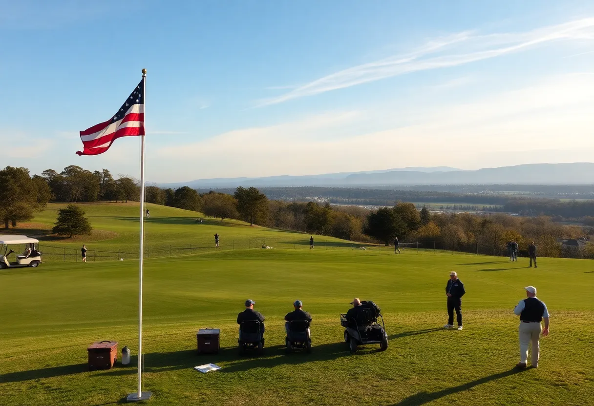 Golf teams preparing for the Commander-in-Chief's Cup at Scottsdale National Golf Club