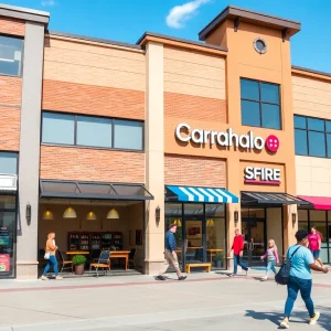 Exterior view of Forest Marketplace shopping center