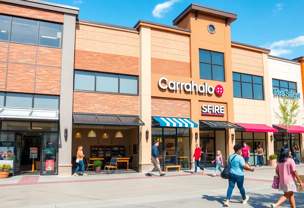 Exterior view of Forest Marketplace shopping center