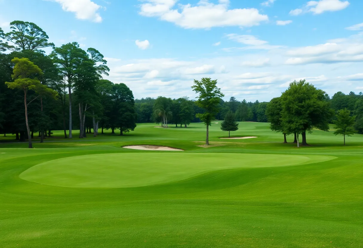 Golf course at Coldstream Country Club during the Bearcat Invitational