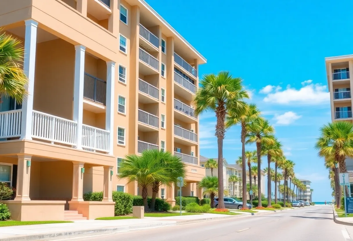 Apartment buildings in Myrtle Beach