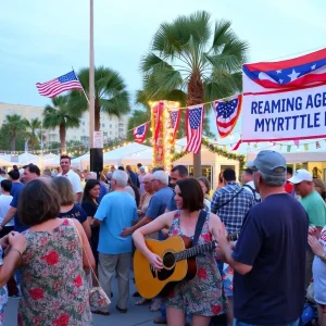 Community members celebrating during Myrtle Beach Freedom Week