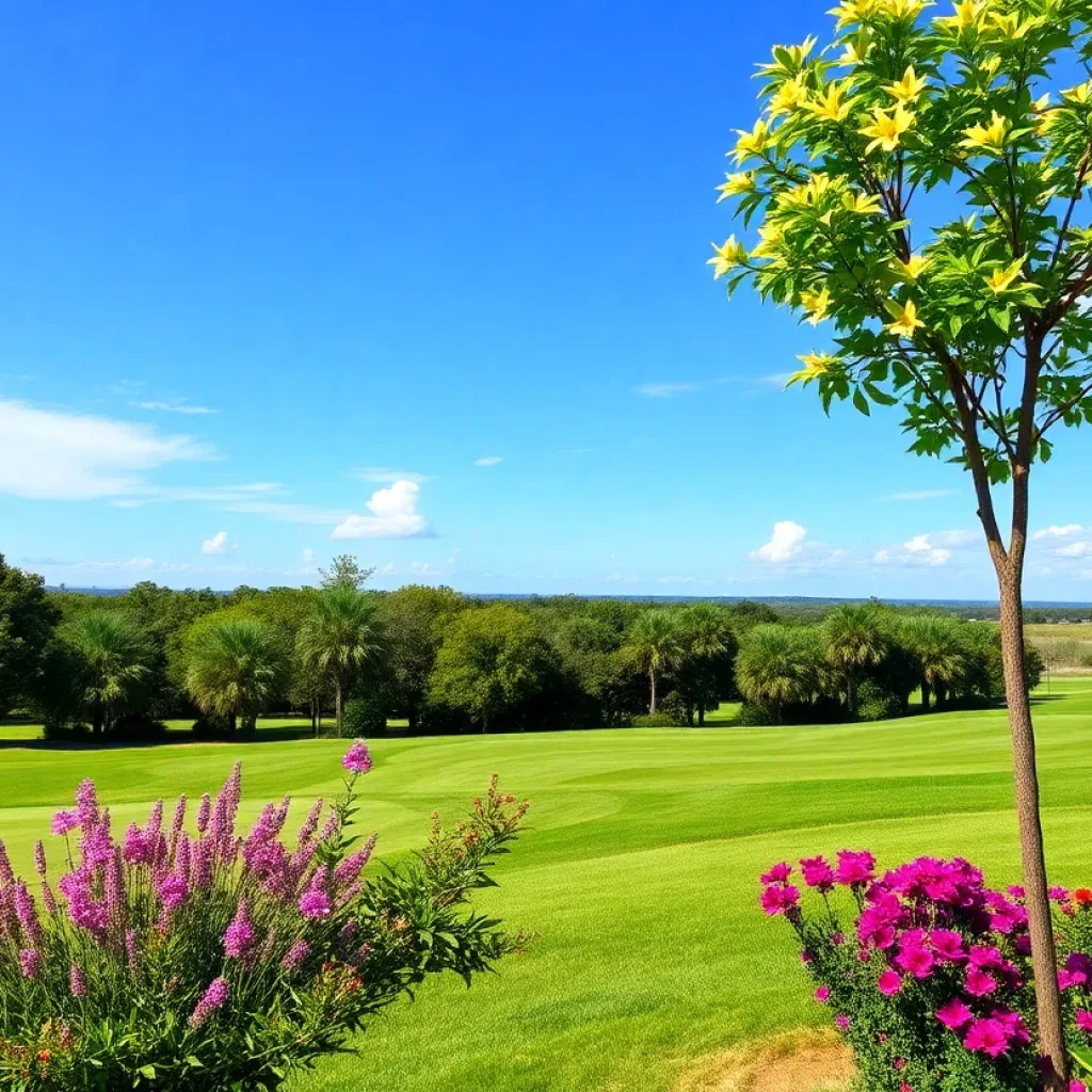 A picturesque golf course in Myrtle Beach, South Carolina.