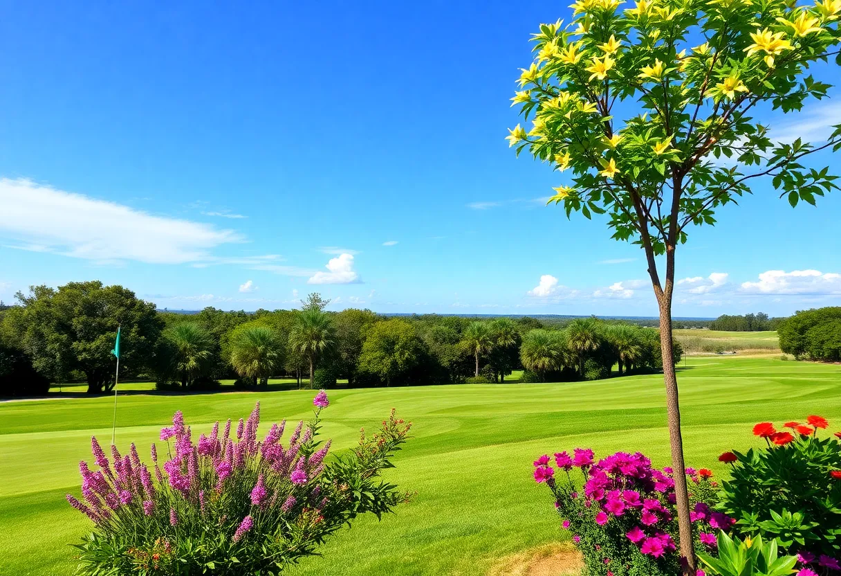 A picturesque golf course in Myrtle Beach, South Carolina.