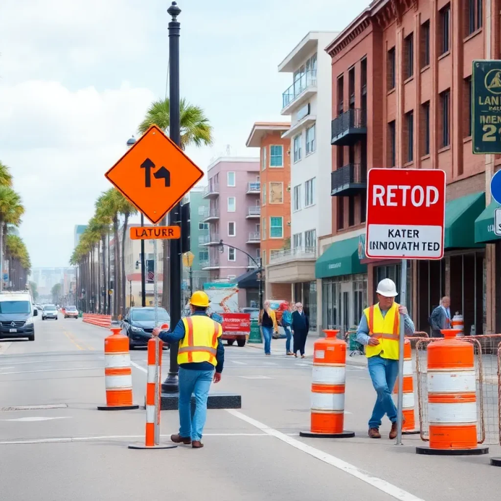 Construction scene in Myrtle Beach's Arts & Innovation District