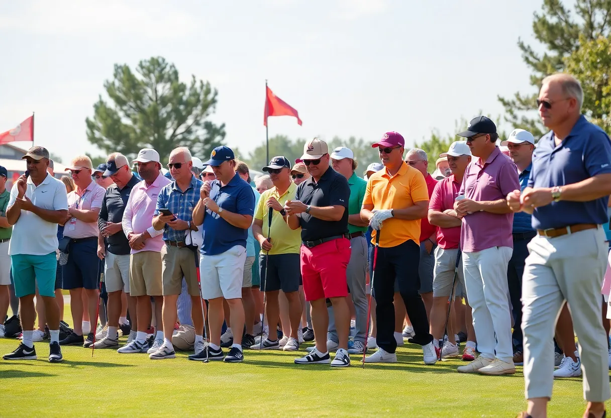 Creators participating in a PGA Tour golf event