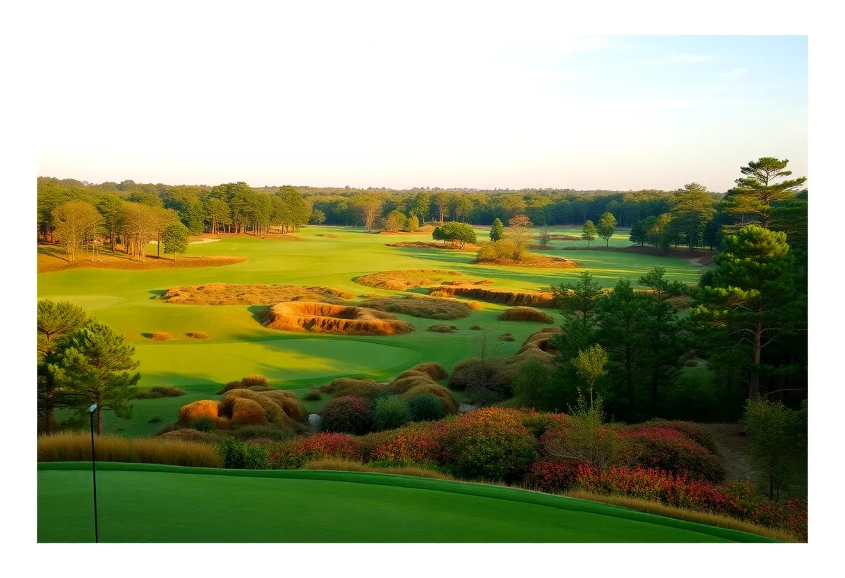 View of Pinehurst No. 10 Golf Course with natural landscapes