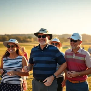 Families and golfers celebrating at the 2024 PNC Championship