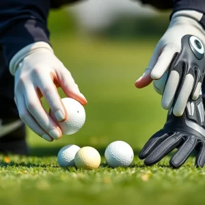 Golf equipment for the 2025 season, including Titleist Pro V1 balls and Cobra gloves