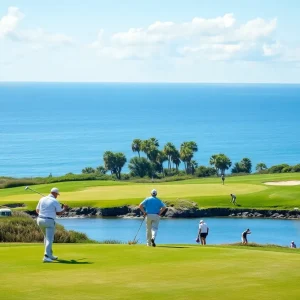 Golfers competing at The Sentry Tournament