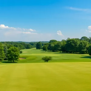 A scenic shot of Tulsa's golf course