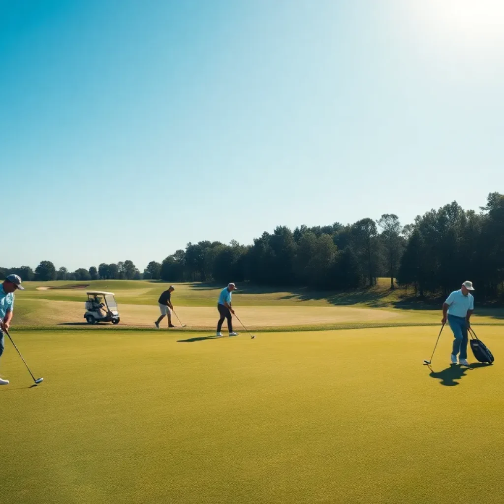 Golf course symbolizing reunification in professional golf