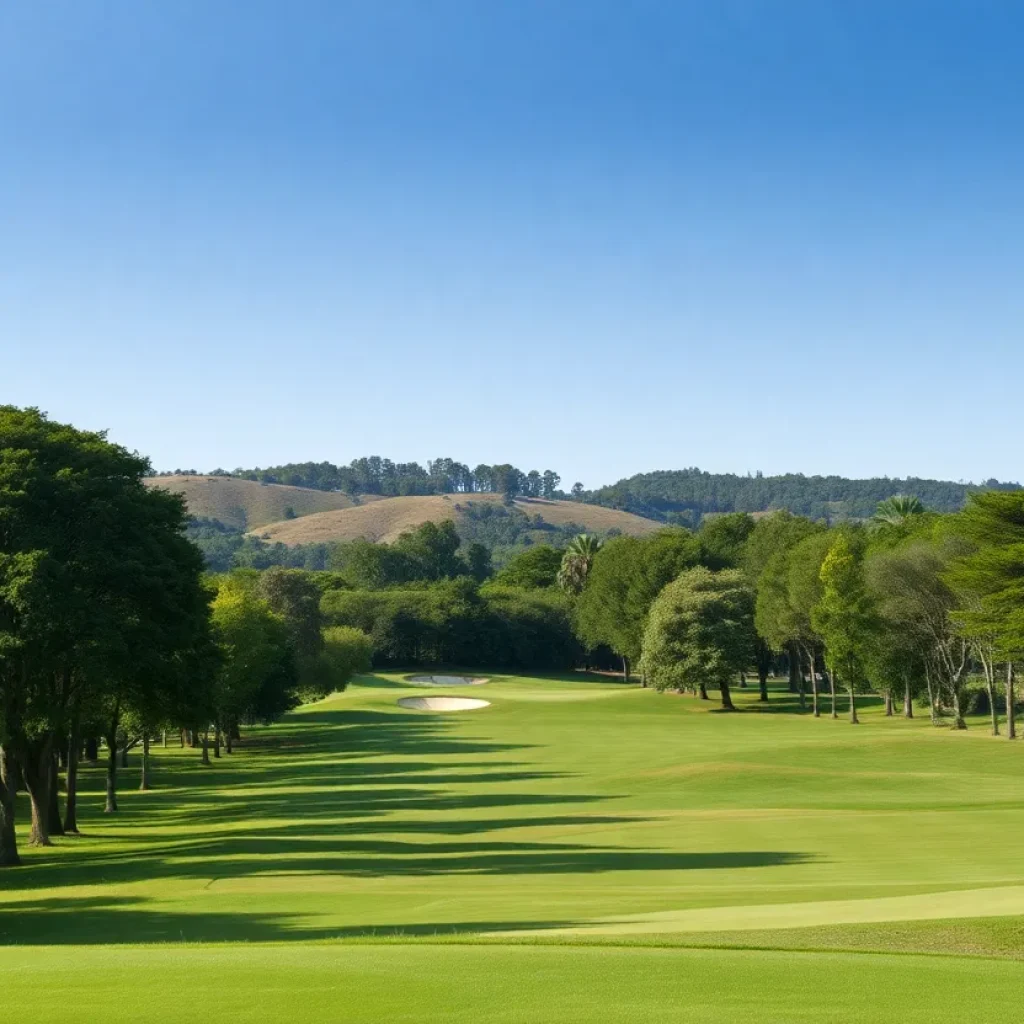 Scenic view of the Genesis Invitational golf course
