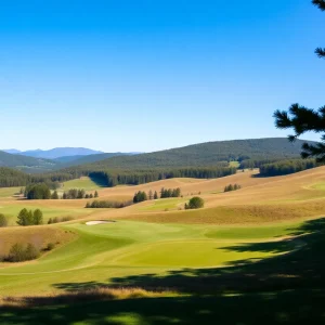 Scenic view of Okemo Valley Golf Course showcasing the landscape and course layout