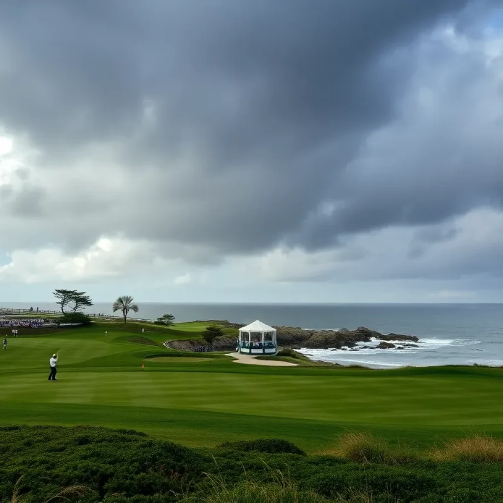 Scenic view of Pebble Beach Golf Course