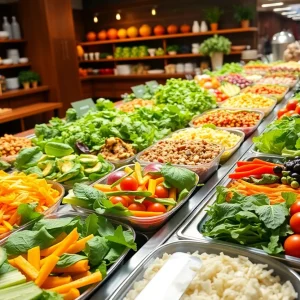 Variety of fresh ingredients at Salata Salad Kitchen