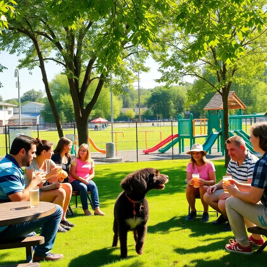 Families enjoying craft beer at South Coast Beer Project