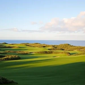 Aerial view of Trump Turnberry golf course