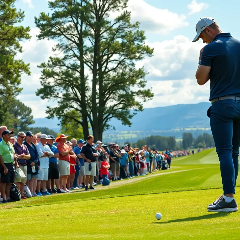 Golfer preparing for Arnold Palmer Invitational