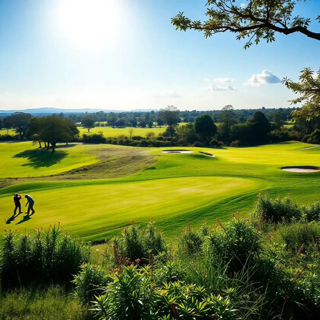 Golfers at the Magical Kenya Open 2025
