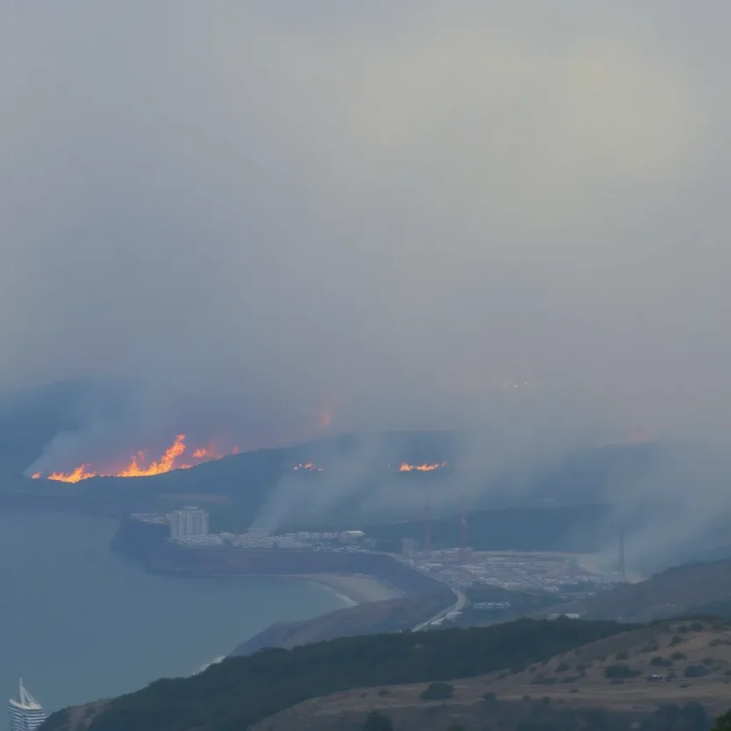 Firefighters working to control wildfires near Myrtle Beach