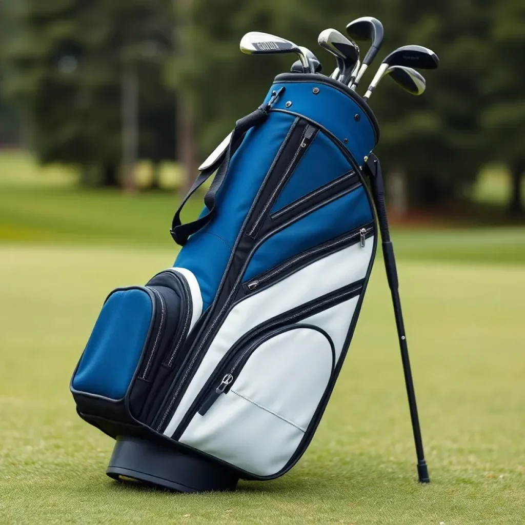 Strata Men's Golf Club Package Set displayed on a golf course