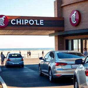 Drive-thru Chipotlane at Chipotle in Myrtle Beach