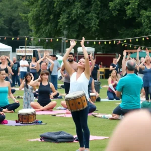 Attendees enjoying activities at the Conscious Soul Festival