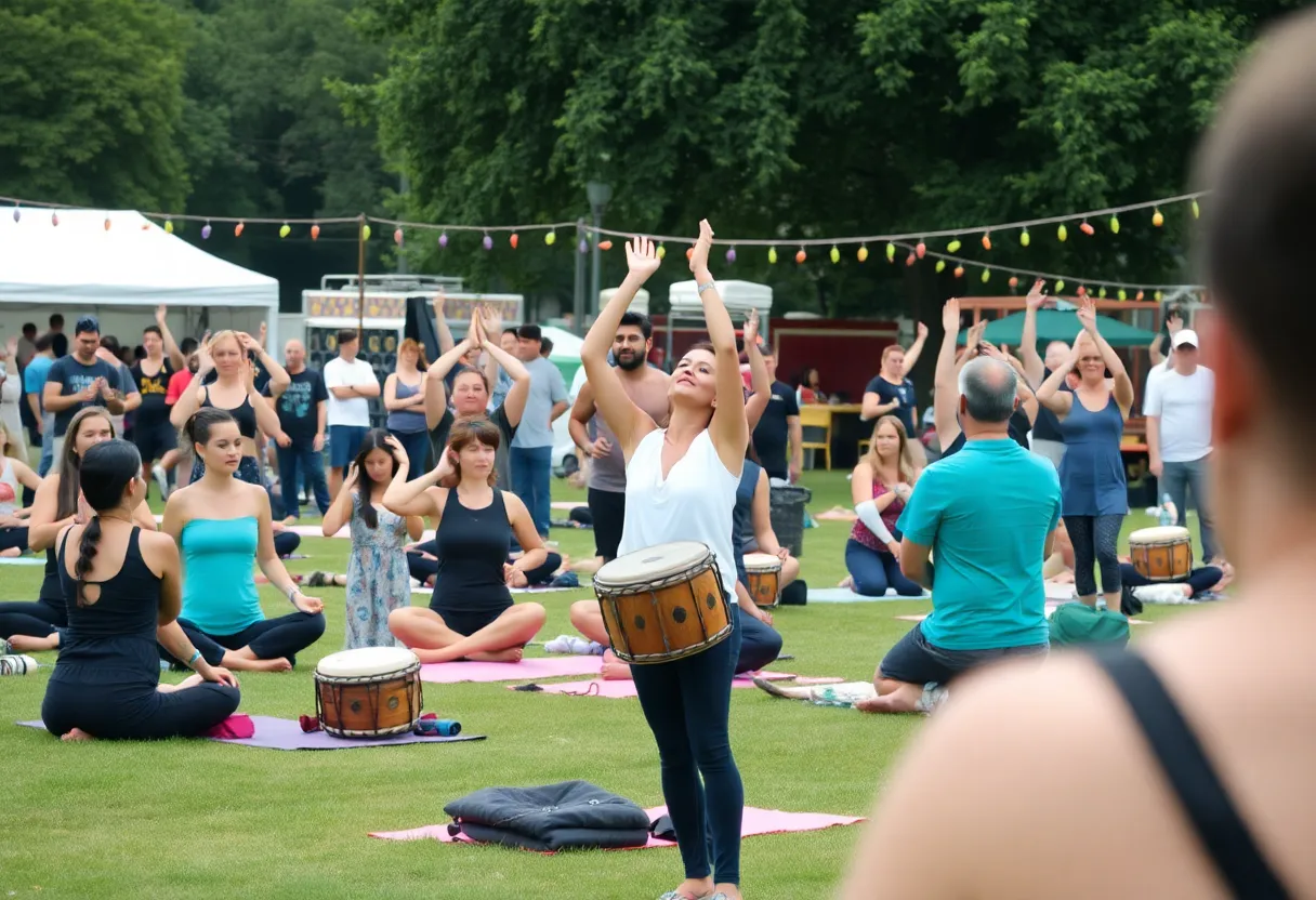 Attendees enjoying activities at the Conscious Soul Festival