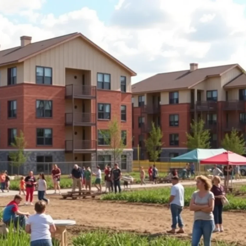 Construction of new apartments at Oak Tree Farm for adults with autism